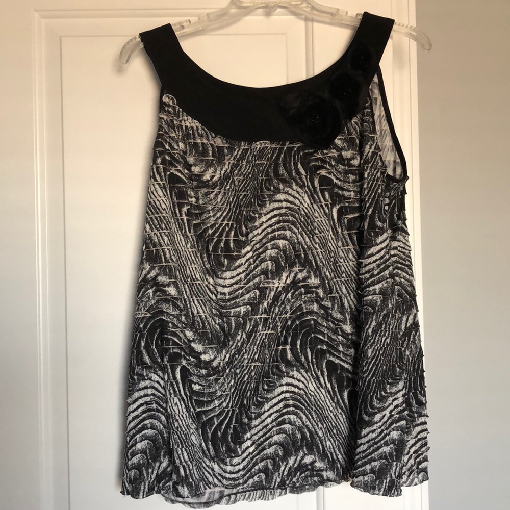 Cato Sleeveless Ruffle Layered Blouse